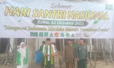 Peringatan Hari Santri Nasional Kecamatan Banjar Baru Berlangsung Khidmat di Padepokan Walisongo Tirto Mahoning Suci