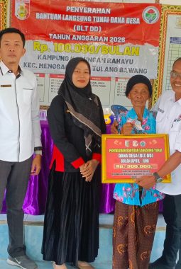 20 KPM Terima BLT Dana Desa 2026, Kepala Kampung Kagungan Rahayu Harap Bantuan Dimanfaatkan dengan Baik